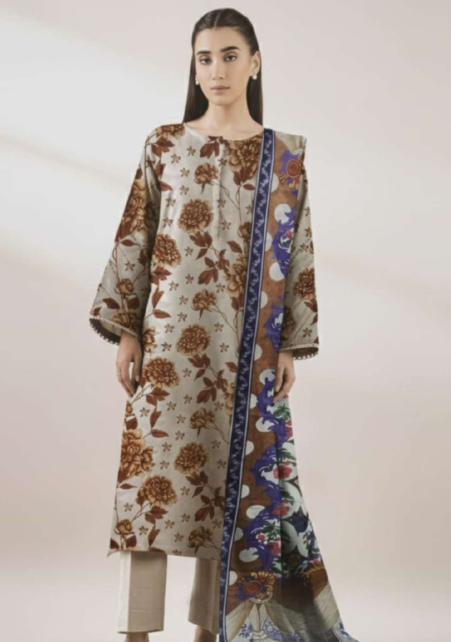 Bin Inam Luxury Shakeera Printed Lawn 3pc Vol-1-D8