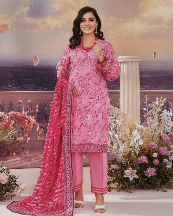 Bin Inam V9 Printed Premium Lawn 3pc D11