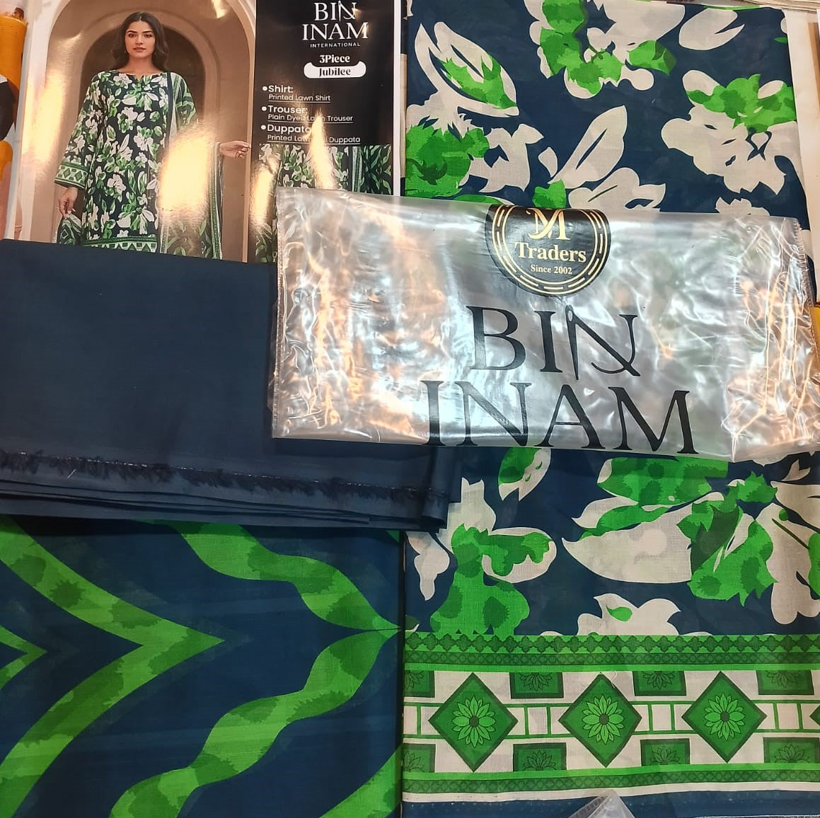 Bin Inam By Jubilee Luxury Printed Summer Lawn 3pc D9