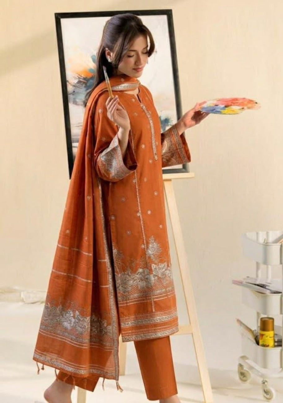 Bin Inam Signature Jaquard Printed 3pc Vol.02 D2