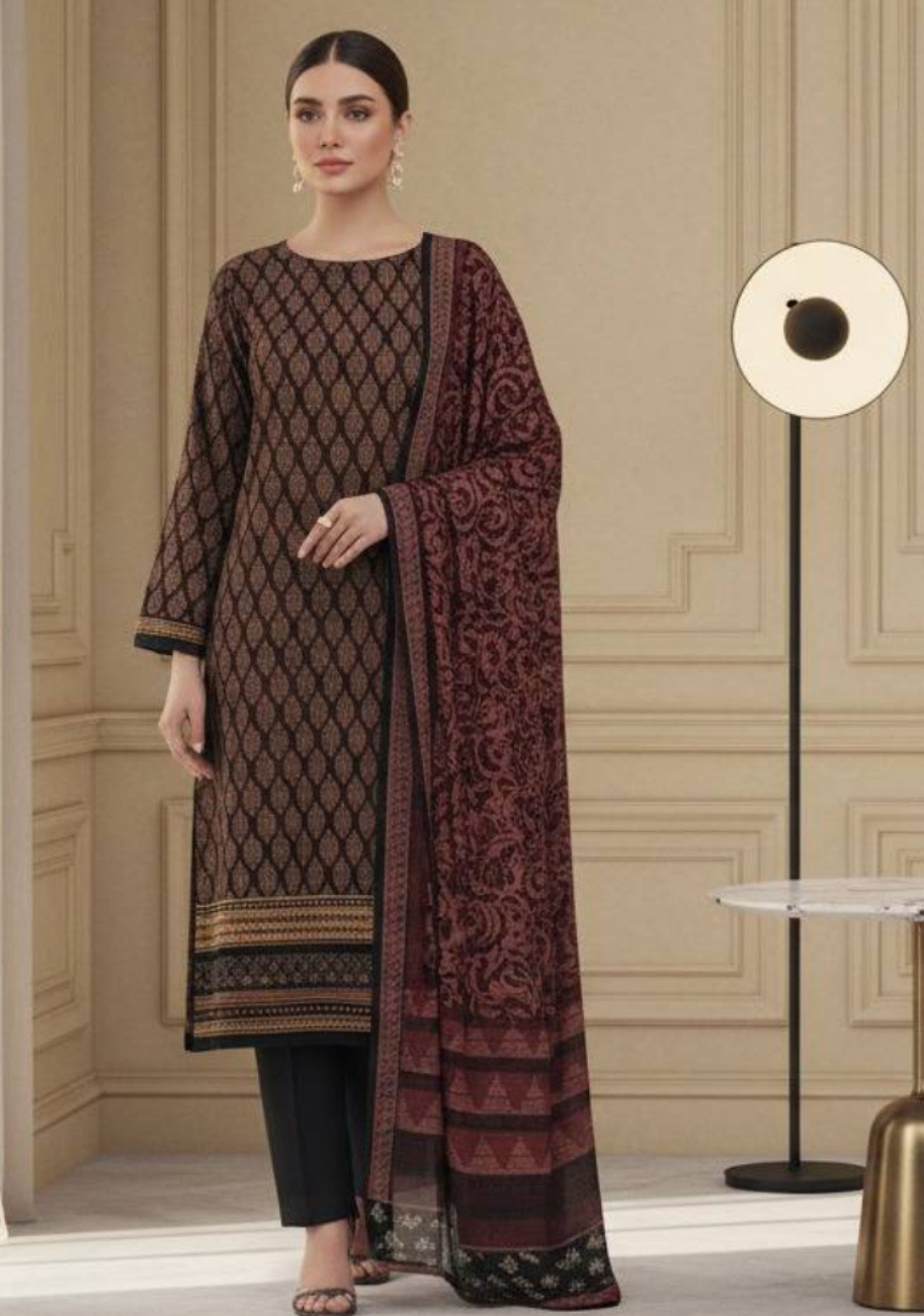 Punjnad by J. Printed Lawn 3pc Ladies Suit D10