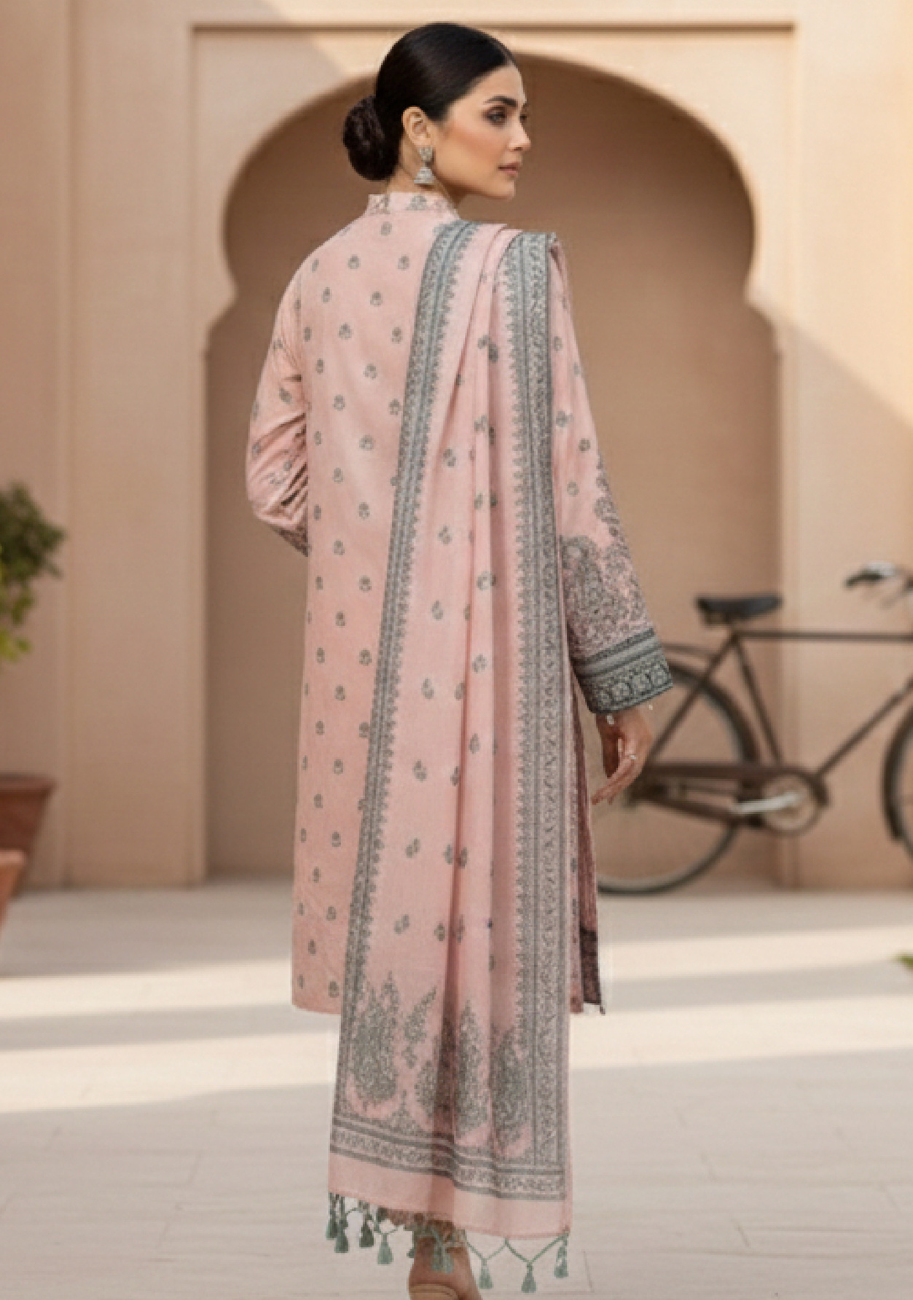 Bin Inam Signature Jaquard Printed Lawn Ladies 3pc Suit D3