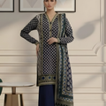 Diners Printed Luxury Lawn 3pc Summer Suit-D3