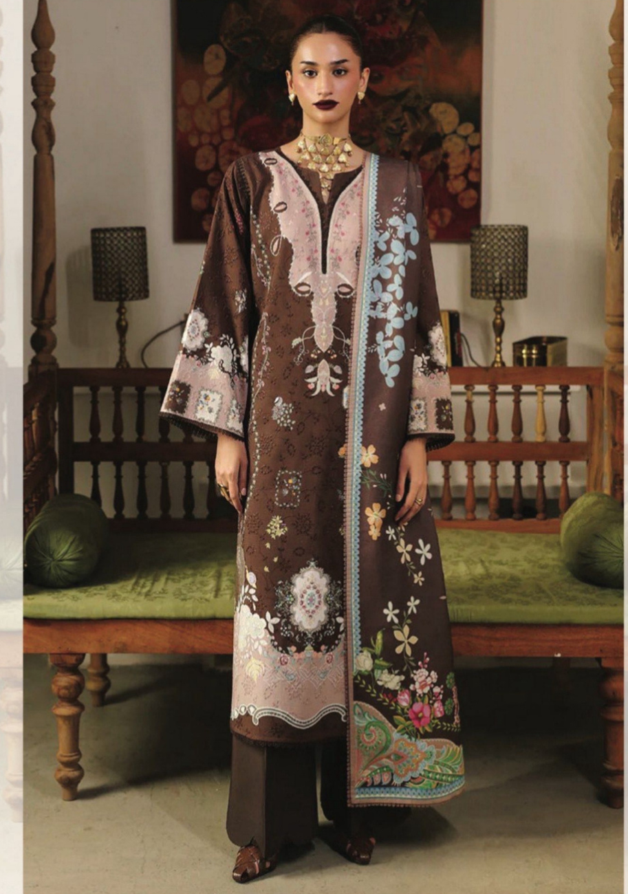 Agha Noor Women's Printed Lawn 3pc Suit Vol-1 D4