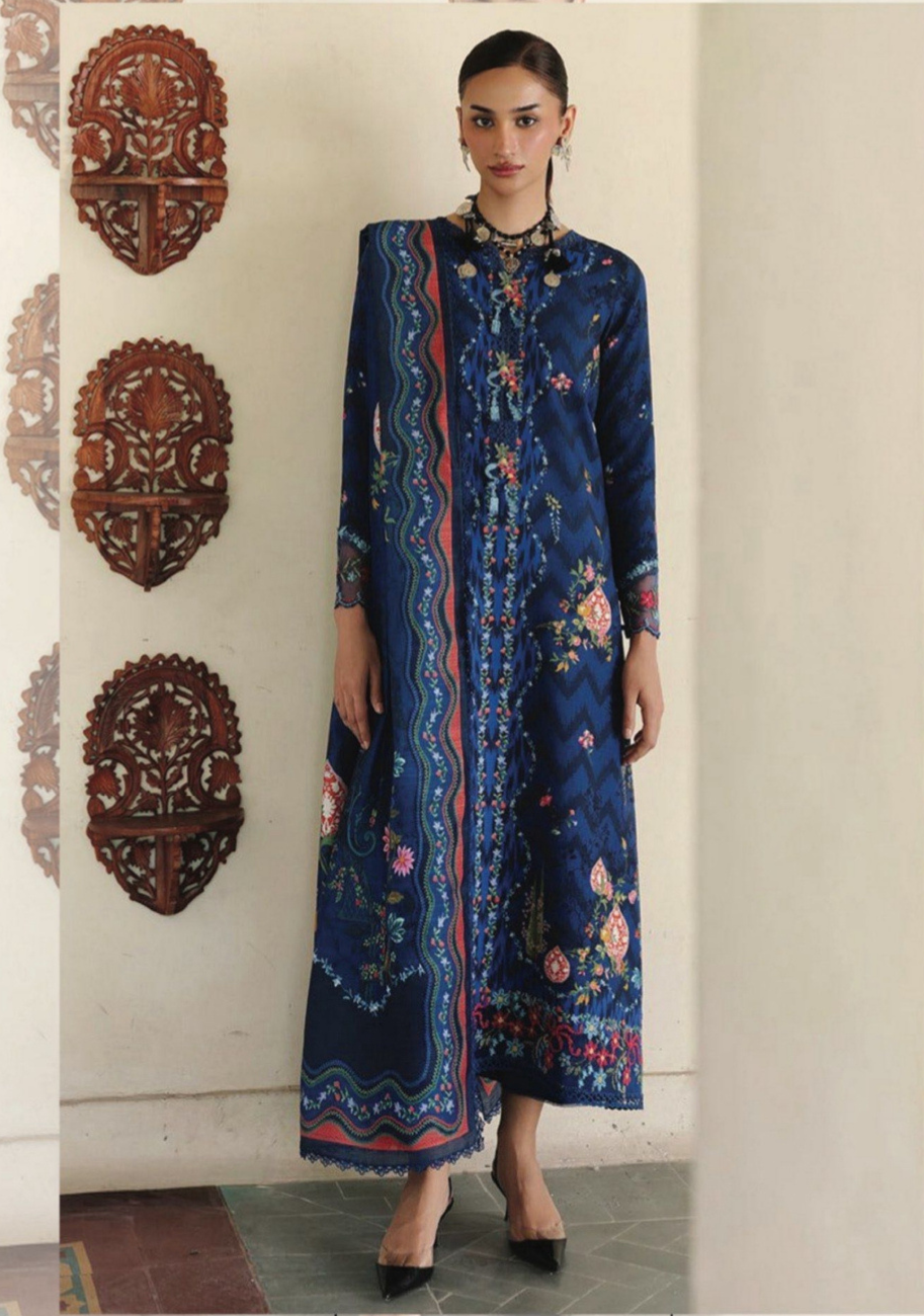 Agha Noor Women's Printed Lawn 3pc Suit Vol-1 D5