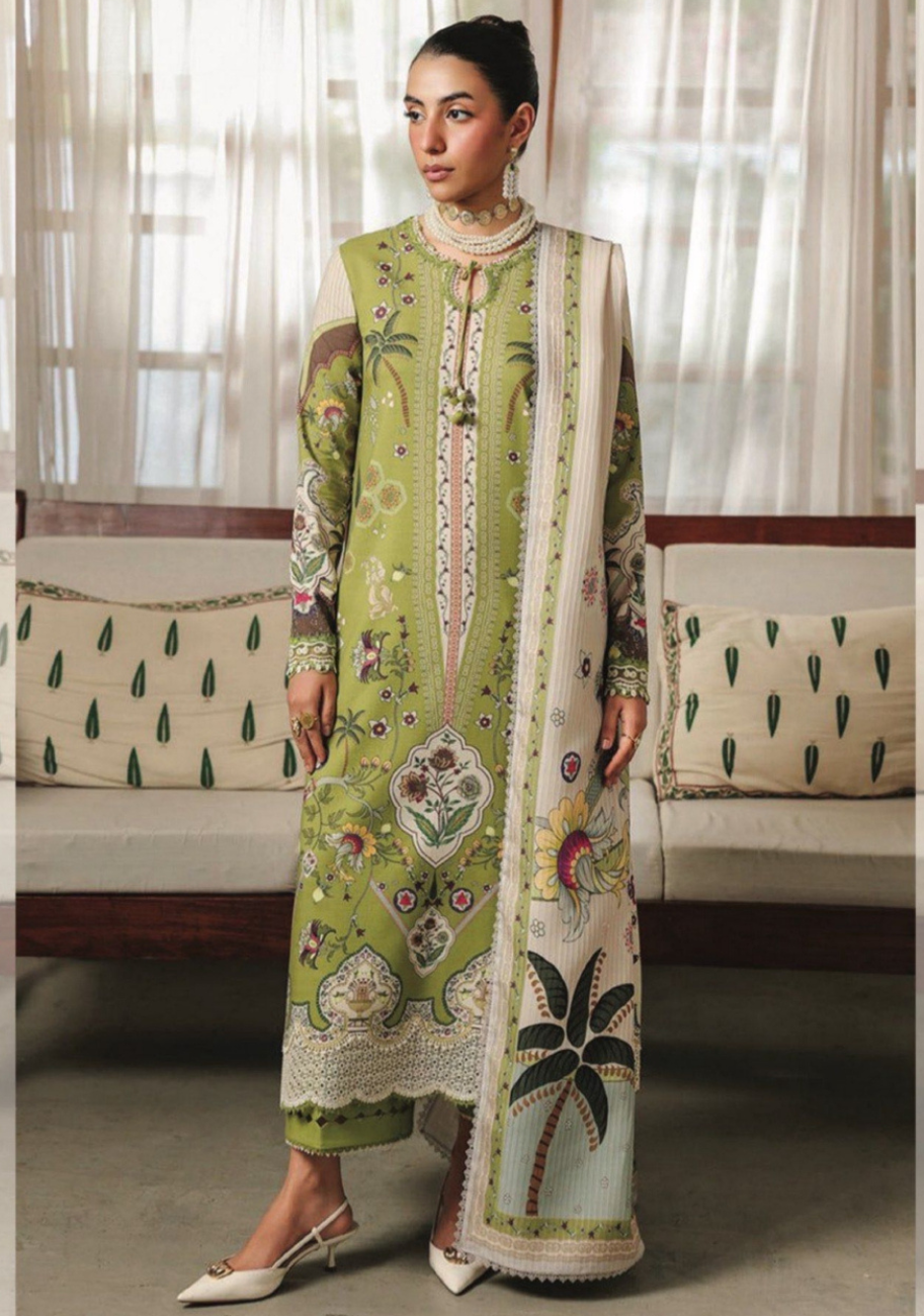 Agha Noor Women's Printed Lawn 3pc Suit Vol-1 D8