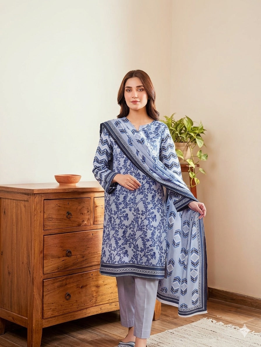 Bin Inam By Jubilee Luxury Printed Summer Lawn 3pc-2-D2