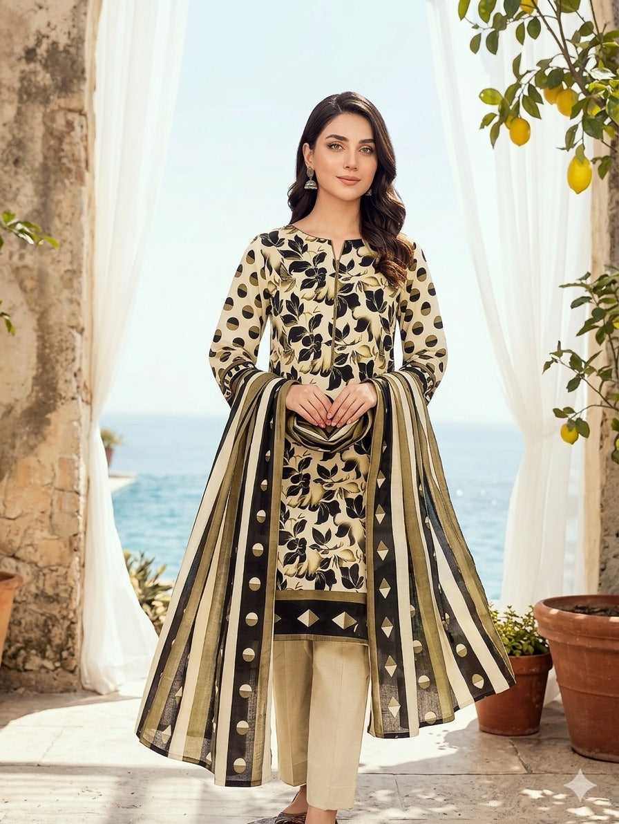Bin Inam By Jubilee Luxury Printed Summer Lawn 3pc-2-D22