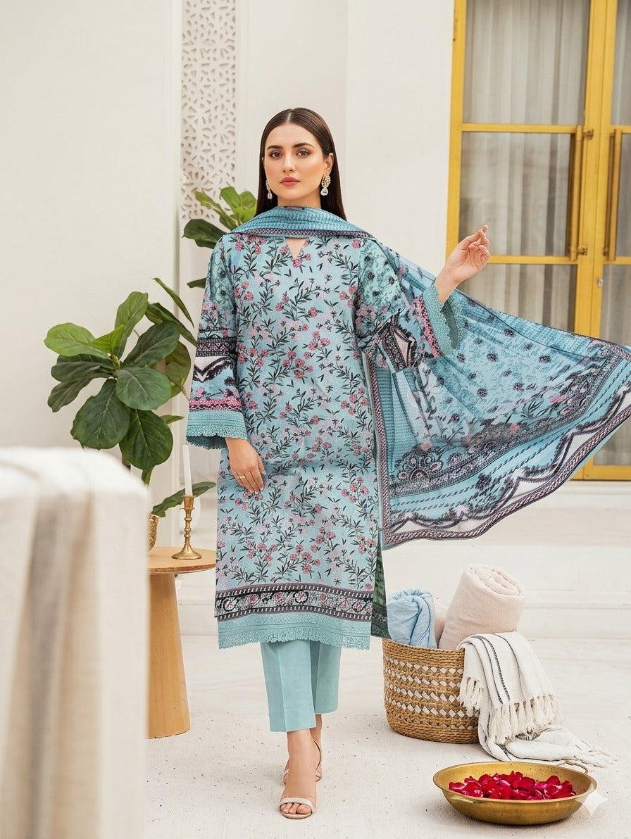 Bin Inam By Jubilee Luxury Printed Summer Lawn 3pc-2-D35