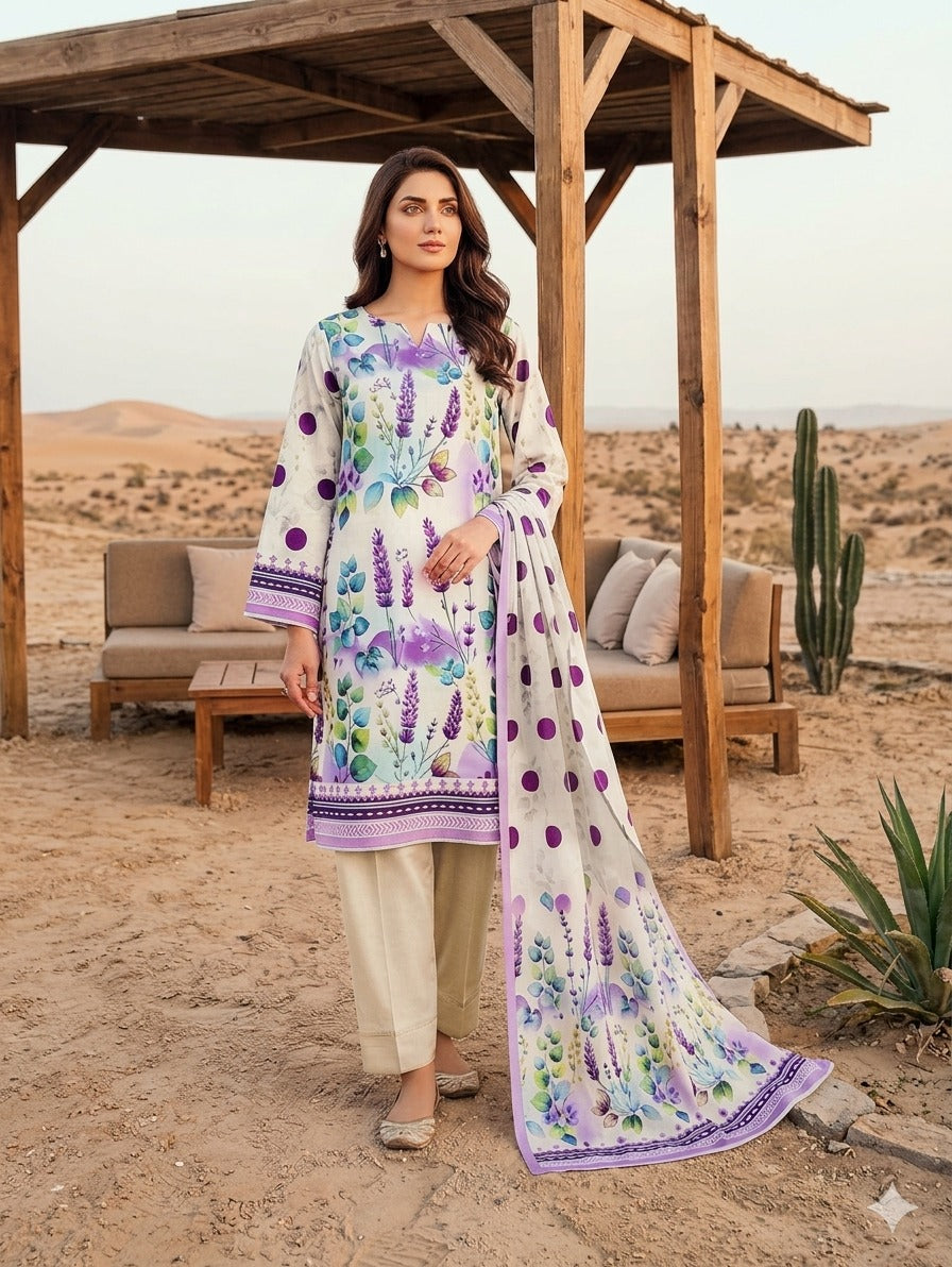 Bin Inam By Jubilee Luxury Printed Summer Lawn 3pc-2-D37