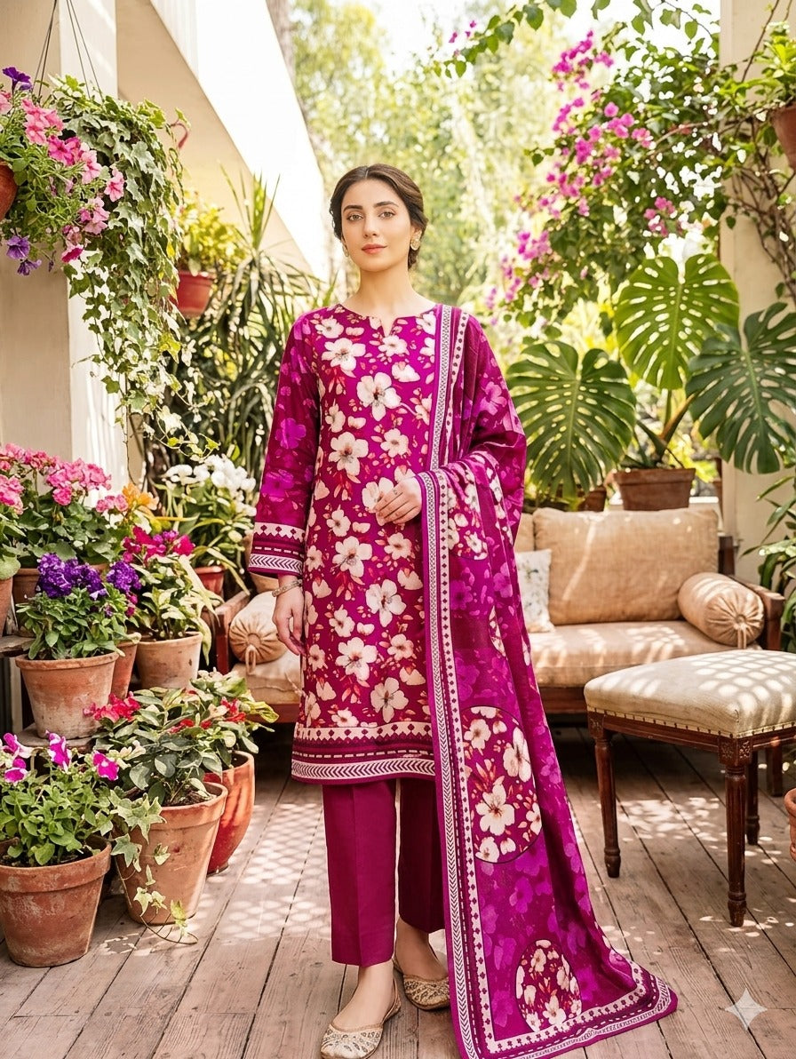 Bin Inam By Jubilee Luxury Printed Summer Lawn 3pc-2-D38