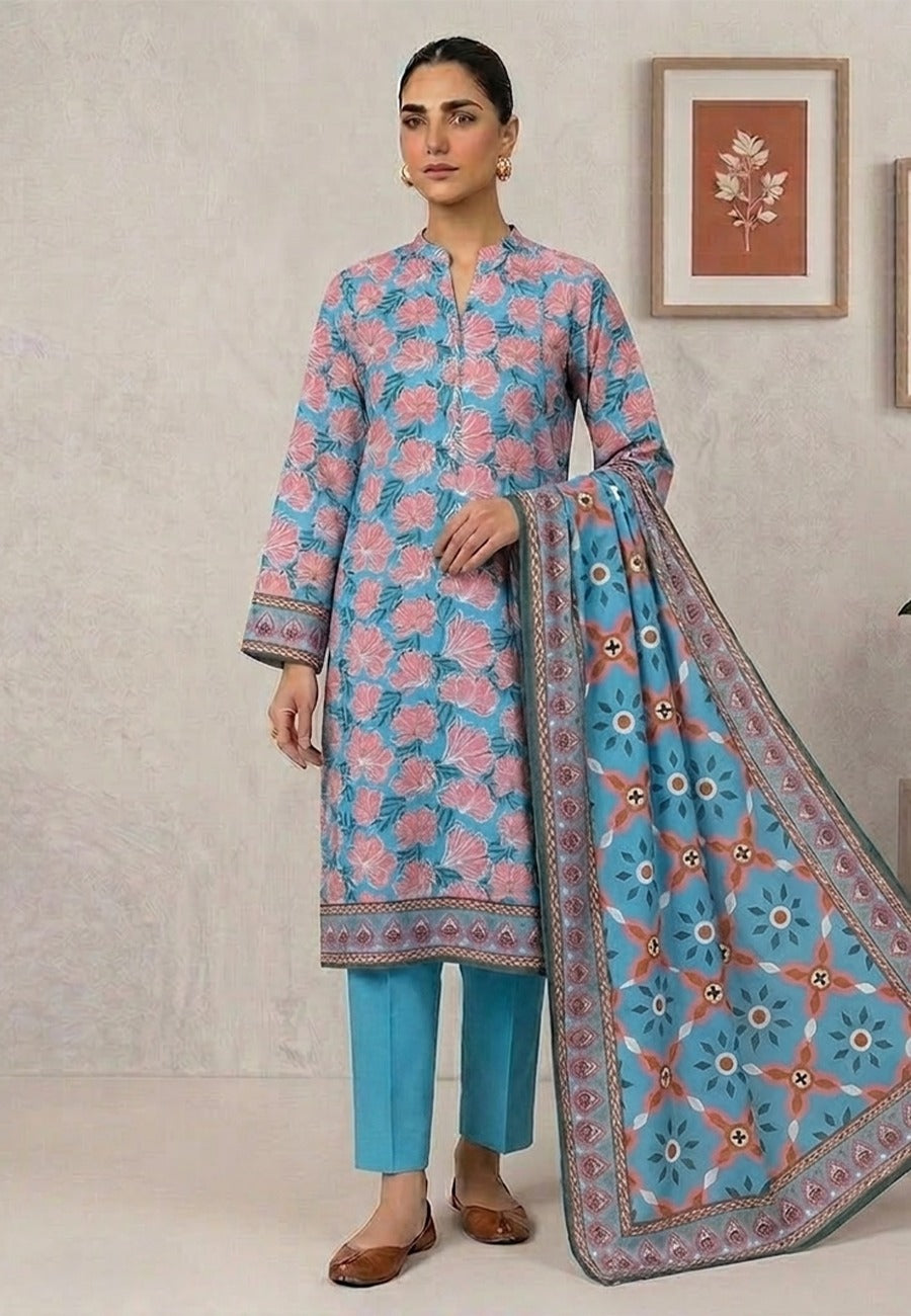 Bin Inam By Jubilee Luxury Printed Summer Lawn 3pc-3-D16