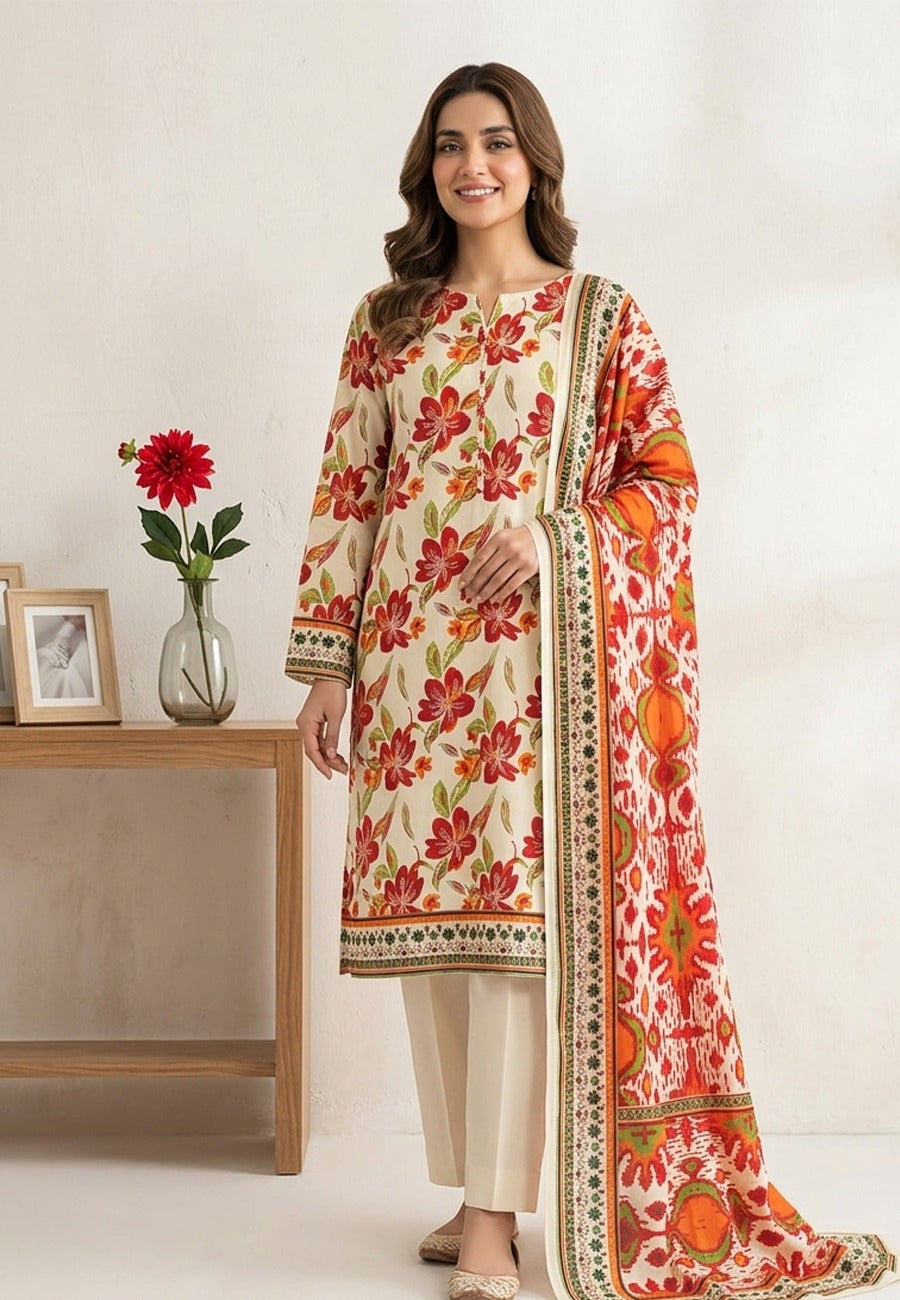 Bin Inam By Jubilee Luxury Printed Summer Lawn 3pc-3-D23