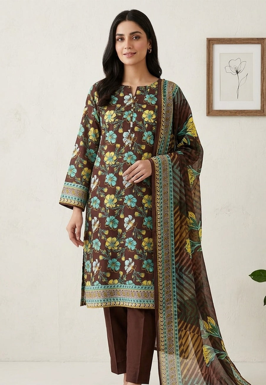 Bin Inam By Jubilee Luxury Printed Summer Lawn 3pc-3-D25