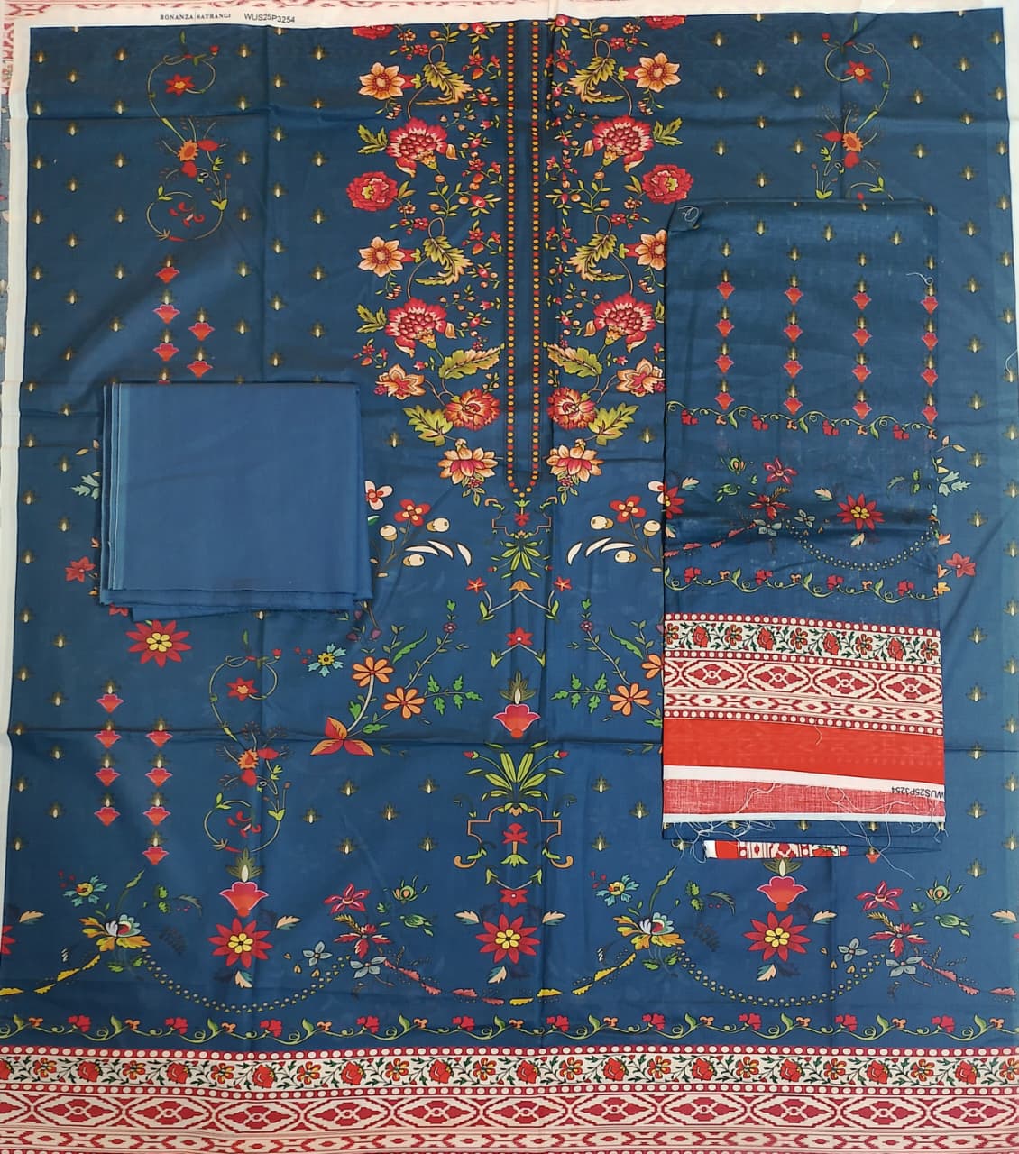 Bonanza Satrangi Prinetd Lawn 3pc Vol-1-D3