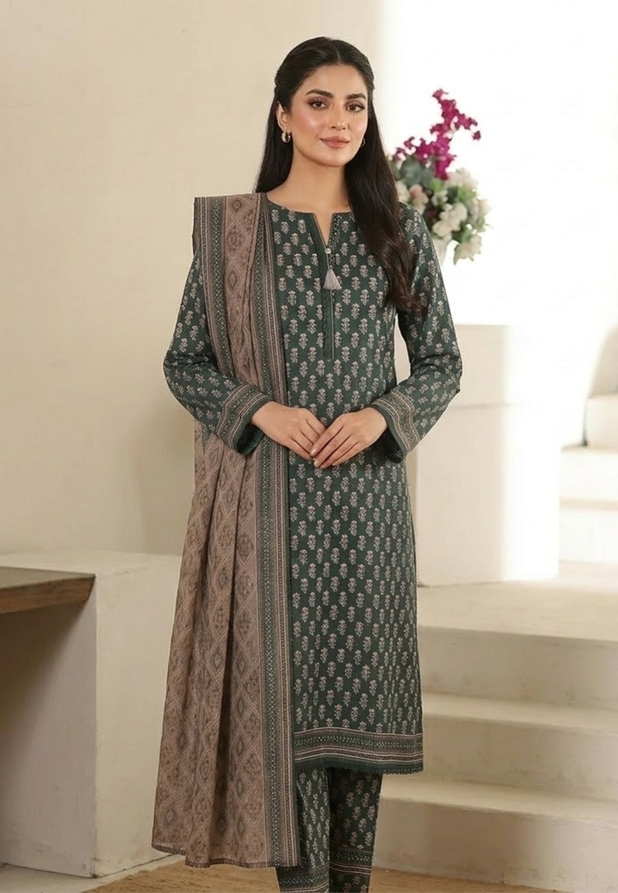 Co-ords By HZ Printed Lawn 3pc Vol-1-D3