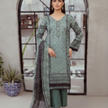 Dur-e-Fashion Printed Embroidered Lawn 3pc D1
