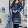 Dur-e-Fashion Printed Embroidered Lawn 3pc D5