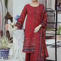Dur-e-Fashion Printed Embroidered Lawn 3pc D7