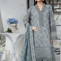 Dur-e-Fashion Printed Embroidered Lawn 3pc D9