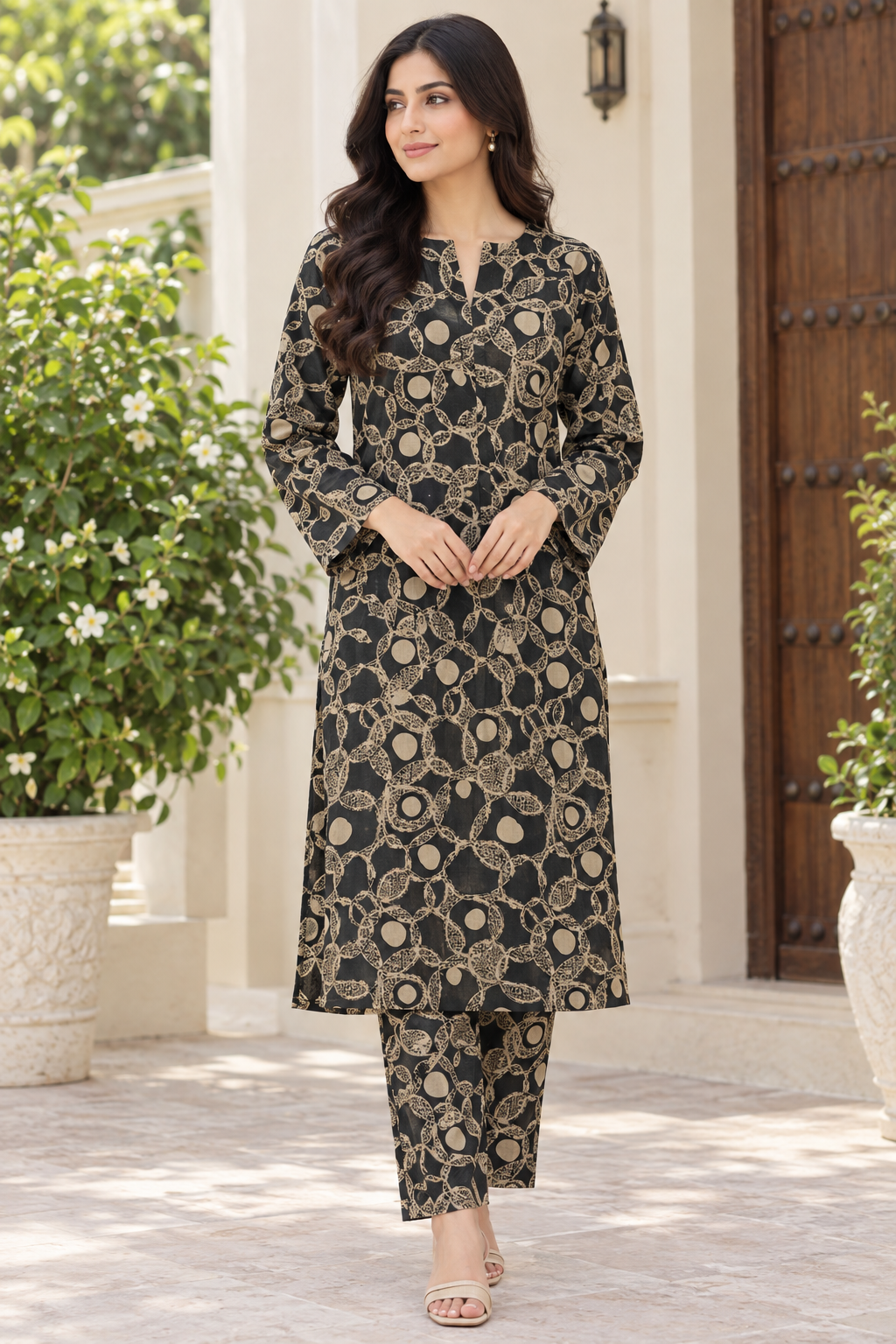 REGALIA IDENTIC ALL OVER KHADDAR 2PC VOL.01 D3
