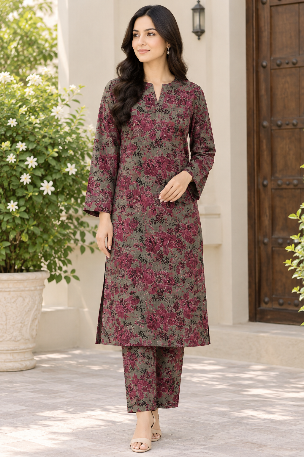 REGALIA IDENTIC ALL OVER KHADDAR 2PC VOL.01 D5