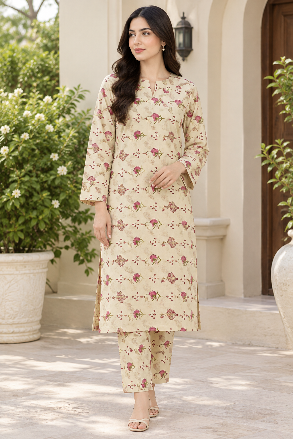 REGALIA IDENTIC ALL OVER KHADDAR 2PC VOL.01 D4