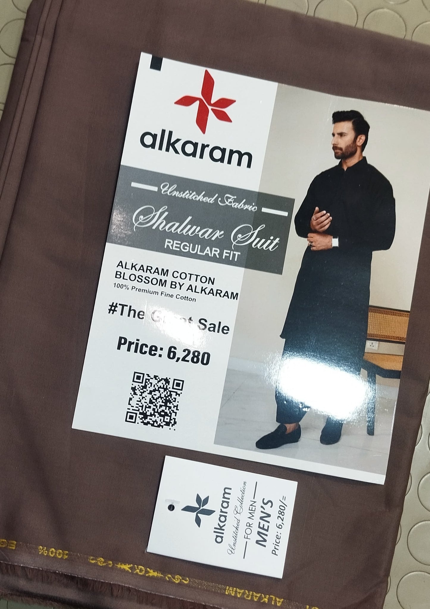 ALKARAM GENTS SOFT COTTON UNSTITCHED