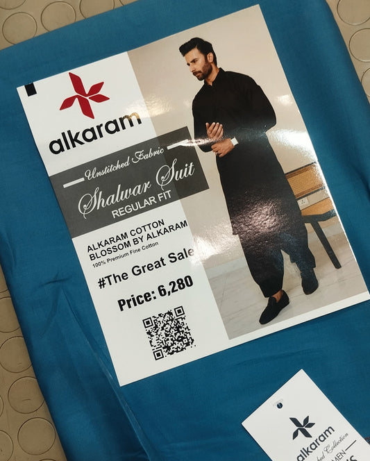 ALKARAM GENTS SOFT COTTON UNSTITCHED