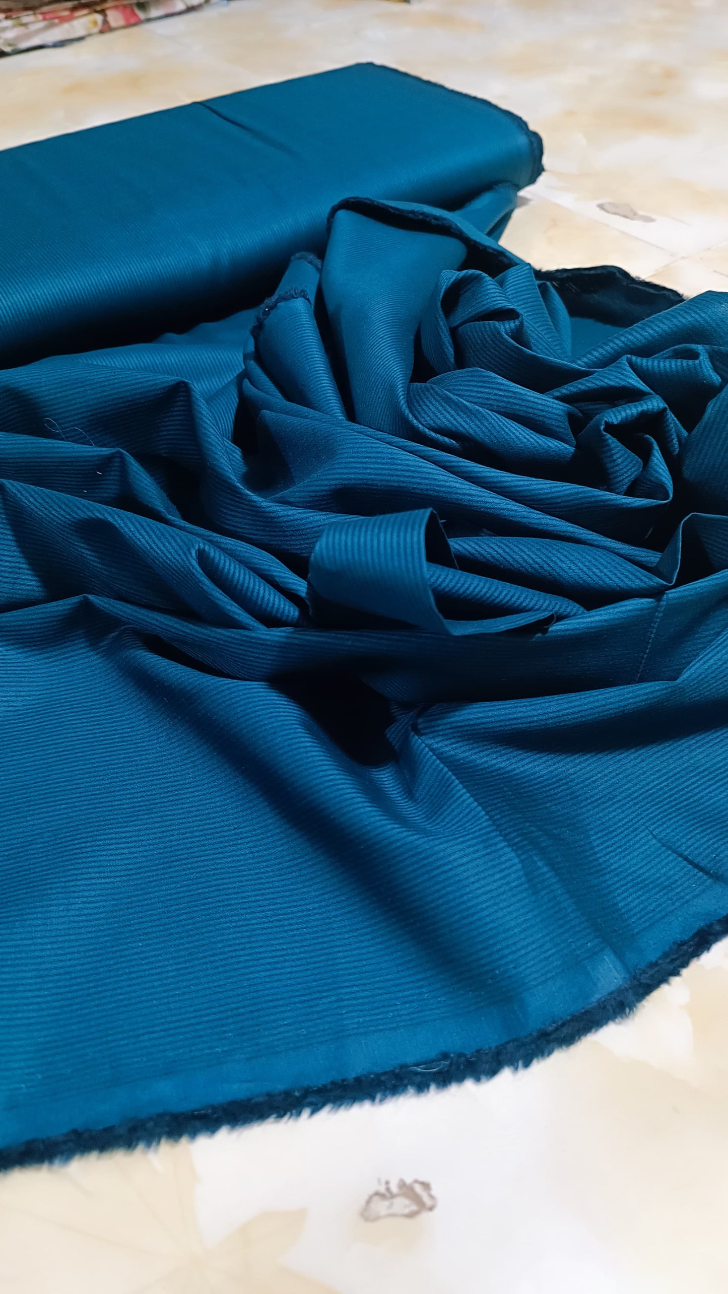 PLAIN INDIAN DORIYA TROUSERS IN ZINC