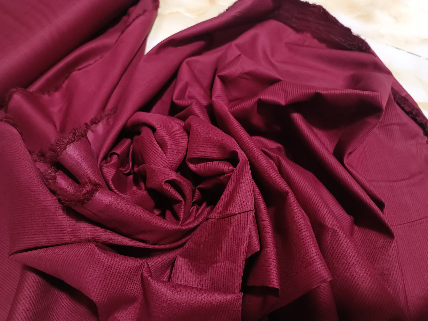 PLAIN INDIAN DORIYA TROUSER IN MAROON