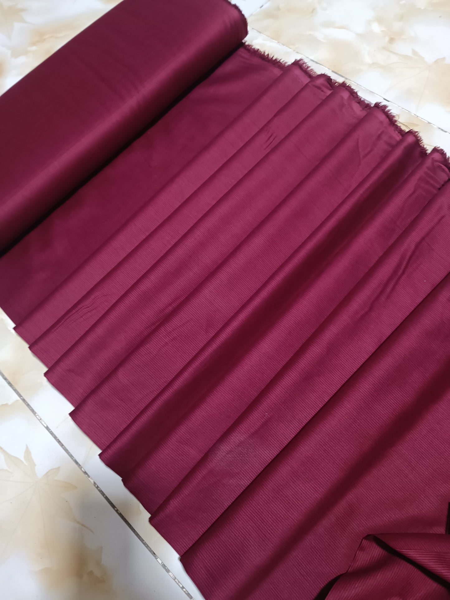 PLAIN INDIAN DORIYA TROUSER IN MAROON