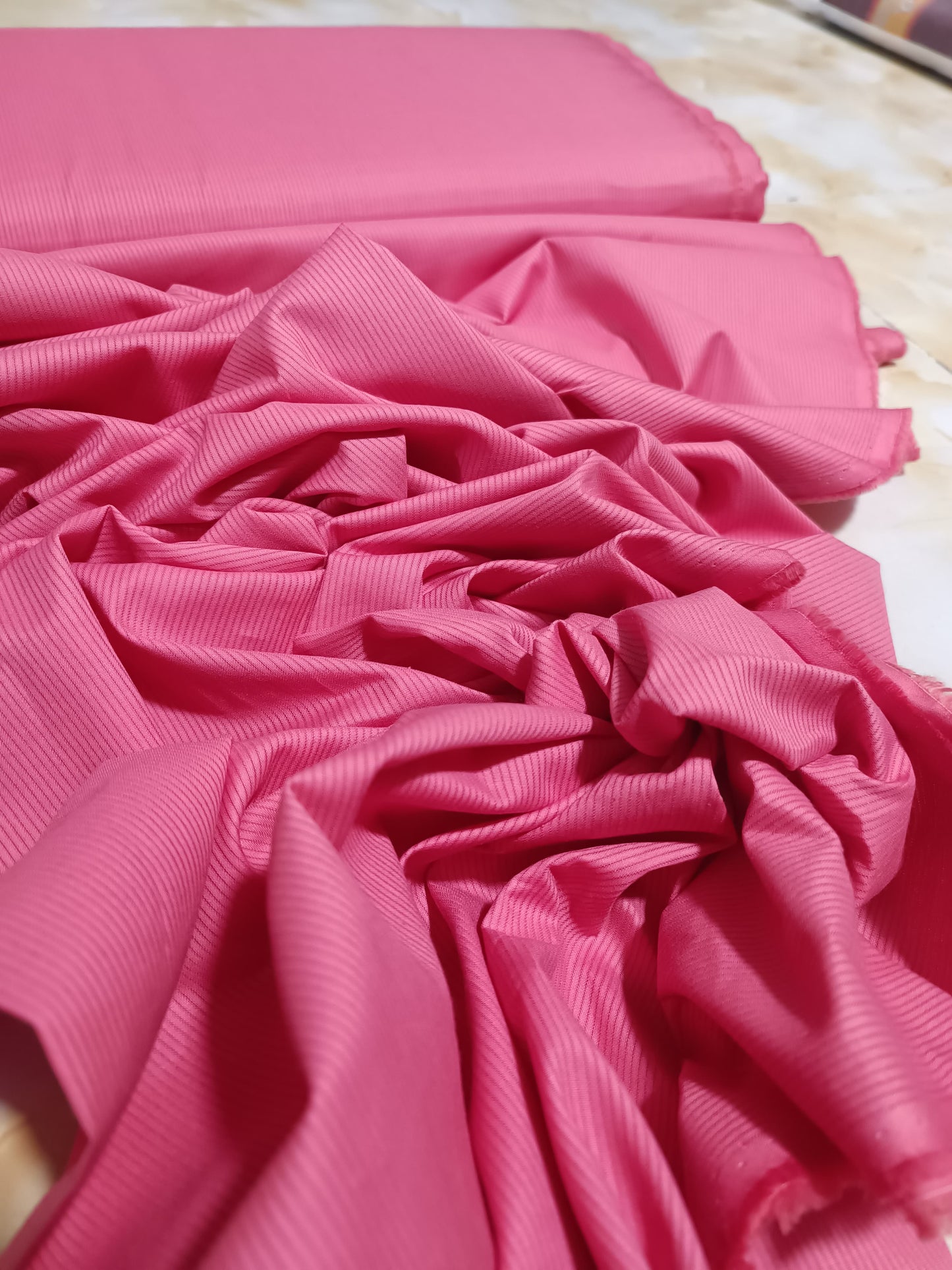 PLAIN INDIAN DORIYA TROUSER IN CARROT PINK