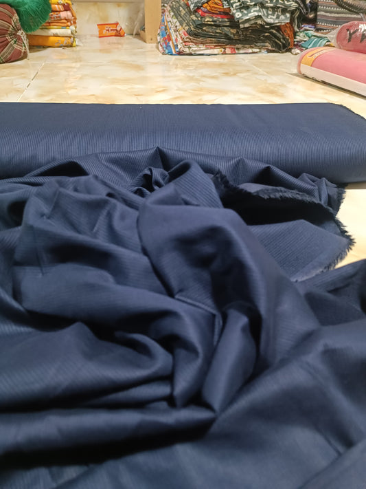 PLAIN INDIAN DORIYA TROUSER IN NAVY BLUE
