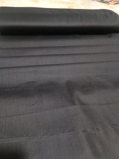 PLAIN INDIAN DORIYA TROUSER IN JET BLACK