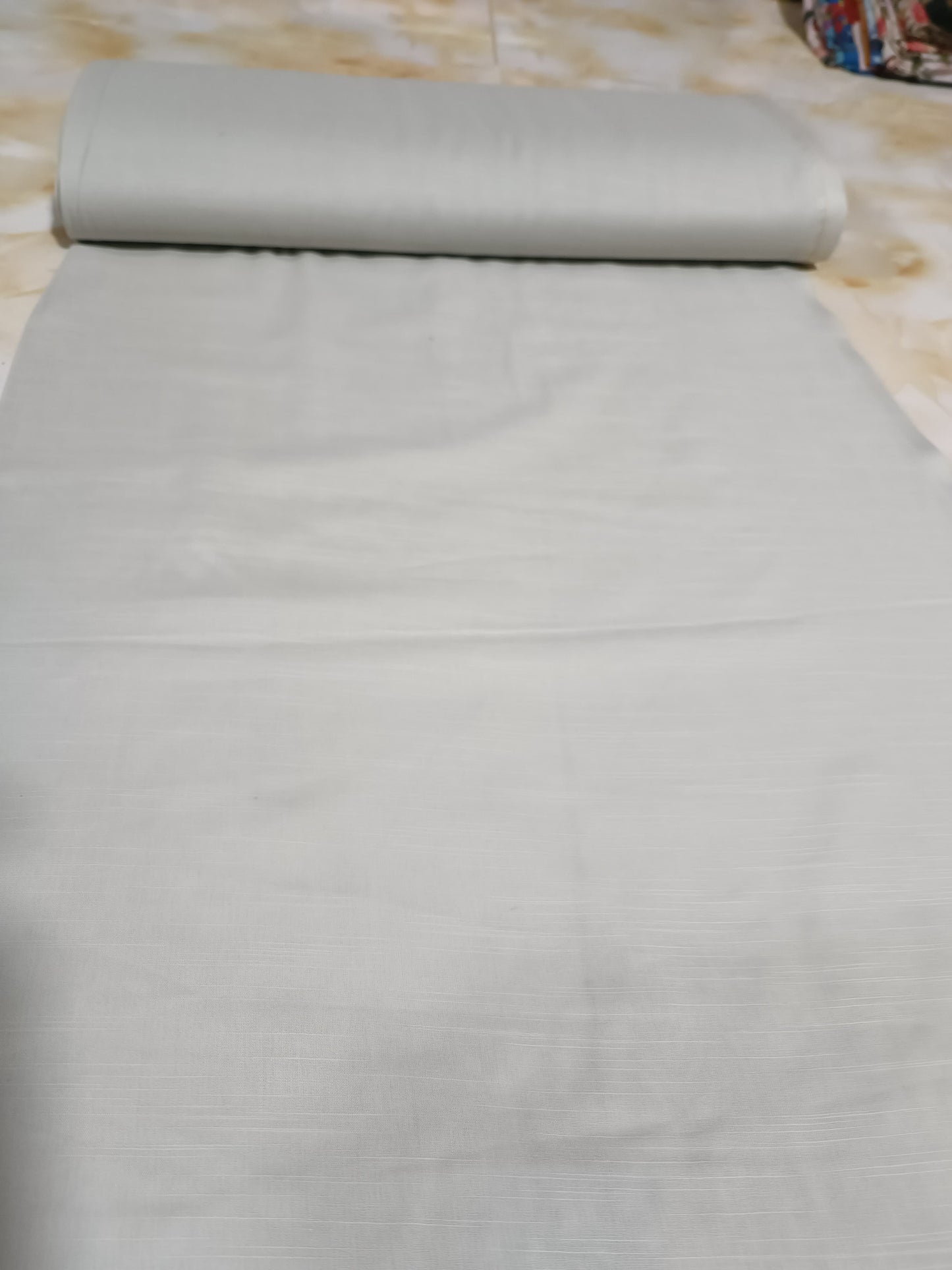PLAIN SLUB LAWN TROUSERS IN SKIN GREY