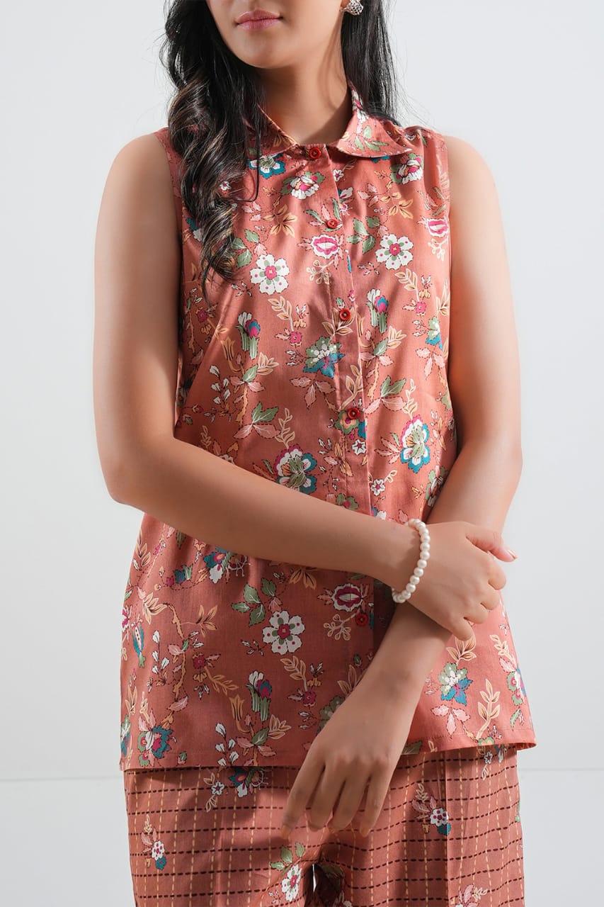 SAYA ALLOVER PRINTED 2PC D7
