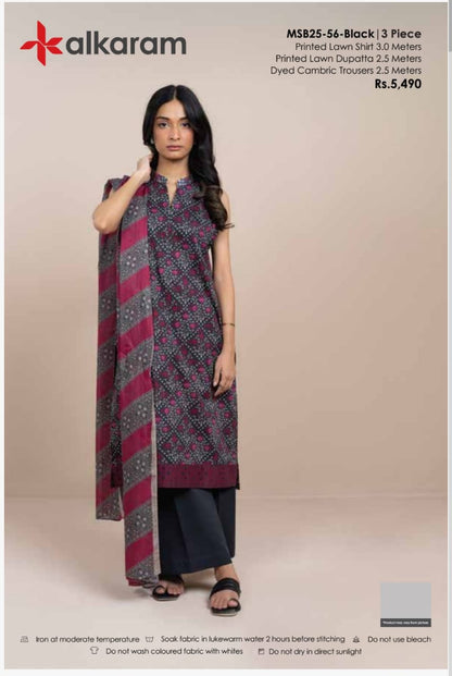 ALKARAM PRINTED 3PC D1