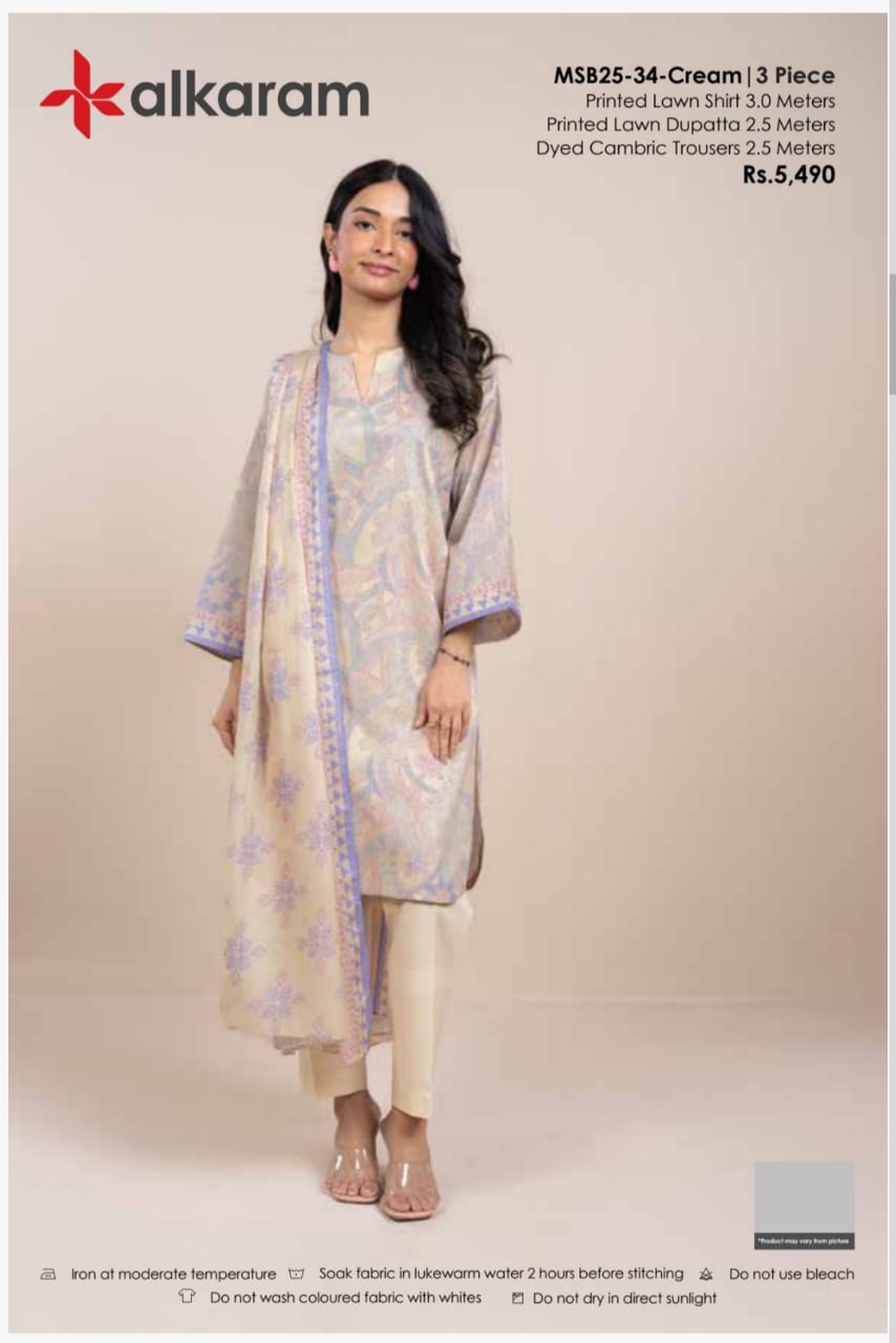 ALKARAM PRINTED 3PC D4