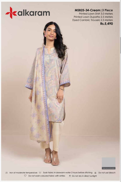 ALKARAM PRINTED 3PC D4