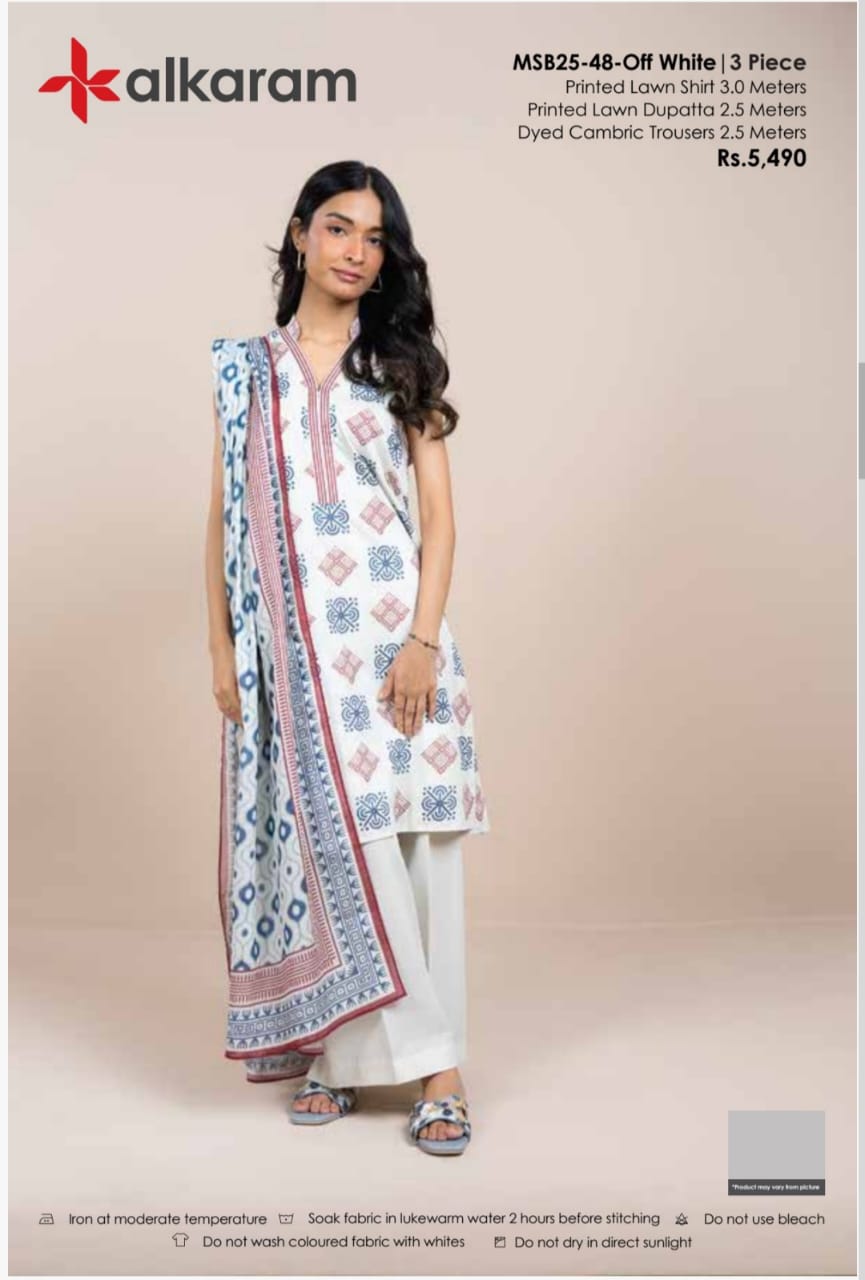 ALKARAM PRINTED 3PC D5