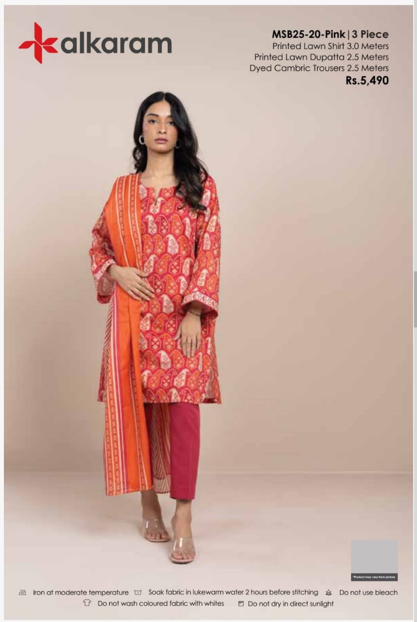 ALKARAM PRINTED 3PC D6