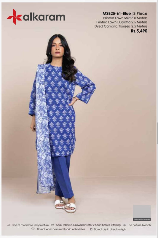 ALKARAM PRINTED 3PC D9
