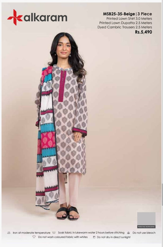 ALKARAM PRINTED 3PC D11