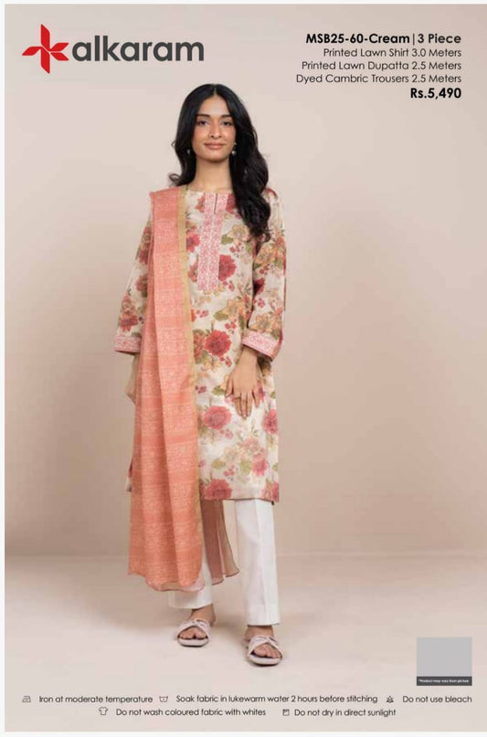 ALKARAM PRINTED 3PC D13