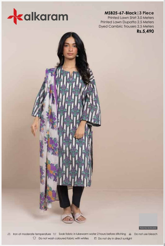 ALKARAM PRINTED 3PC D14