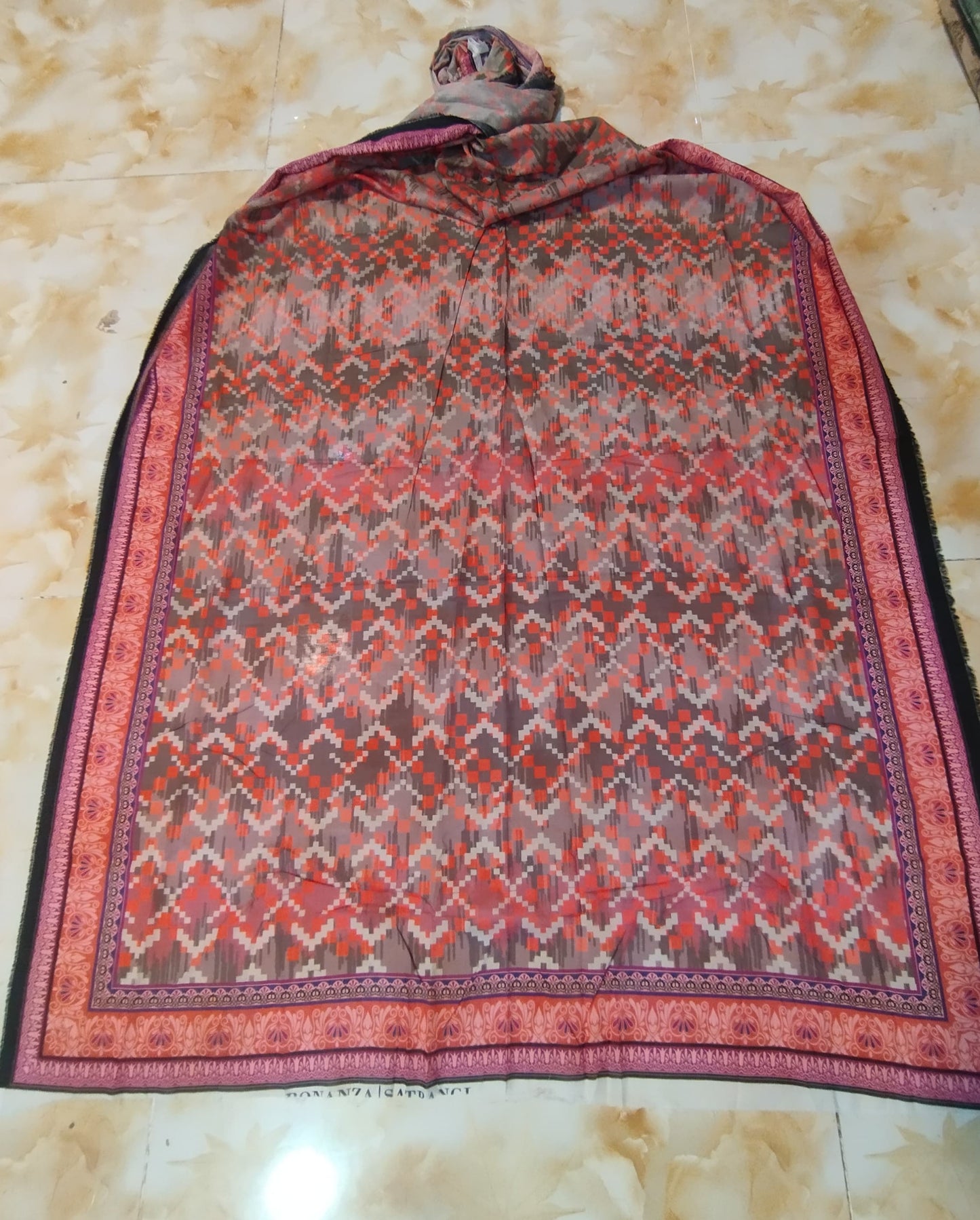 BONANZA SATRANGI PRINTED LAWN SINGLE DOPPATA D3
