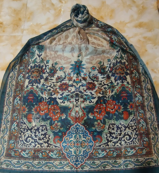 KHAADI PRINTED LAWN SINGLE DOPPATA D4