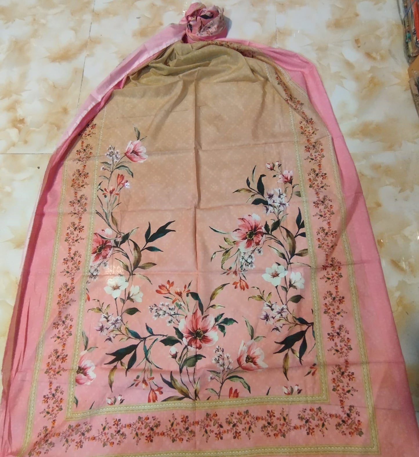 BIN SAEED PRINTED LAWN SINGLE DOPPATA D6