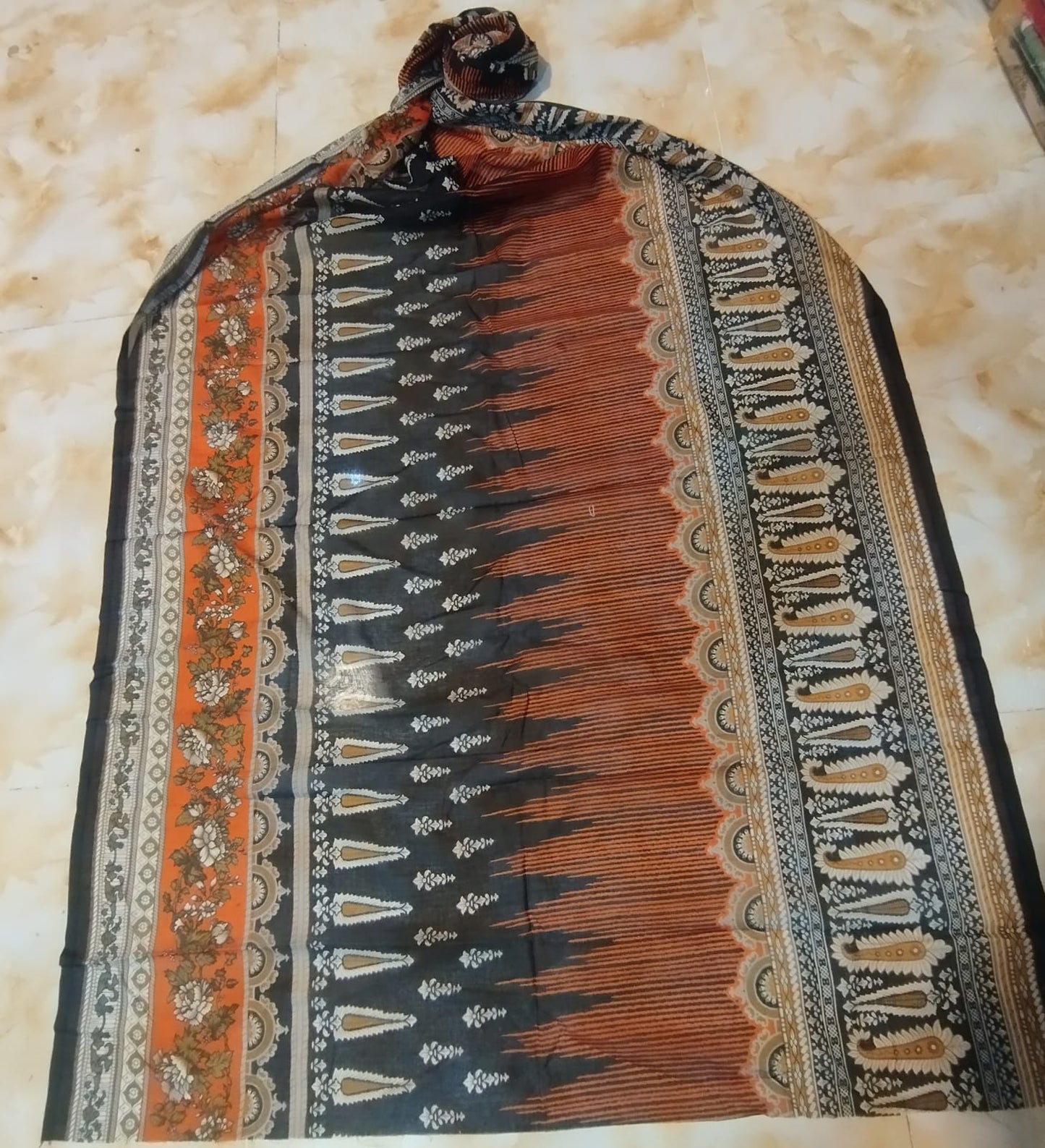 NISHAT PRINTED LAWN VOIL DOPPATA D8